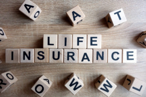 Letters spelling out the words Life Insurance