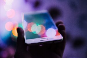 Phone being held